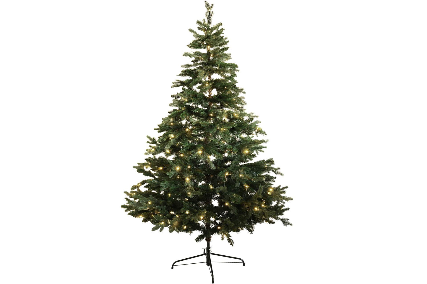 X-Mas XXL Weihnachtsbaum mit Lichterkette und Metallständer180 cm 210 LED