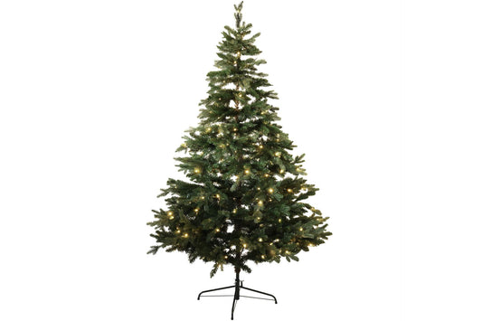 X-Mas XXL Weihnachtsbaum mit Lichterkette und Metallständer180 cm 210 LED