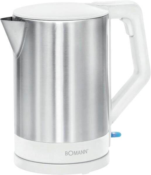 Bomann Wasserkocher WKS 3002 CB 1,5 l Weiss-Edelstahl