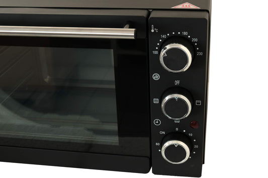 Mini Backofen 15 Ltr. 1200 Watt mit Gitterrost Backblech Timer