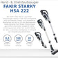 Fakir Akku Stielsauger Starky HSA 222 Silber 2 in 1 Staubsauger