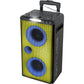 Bluetooth Partybox mit CD M-1928 DJ Lautsprecher mit Trolley Griff und Mikrofon