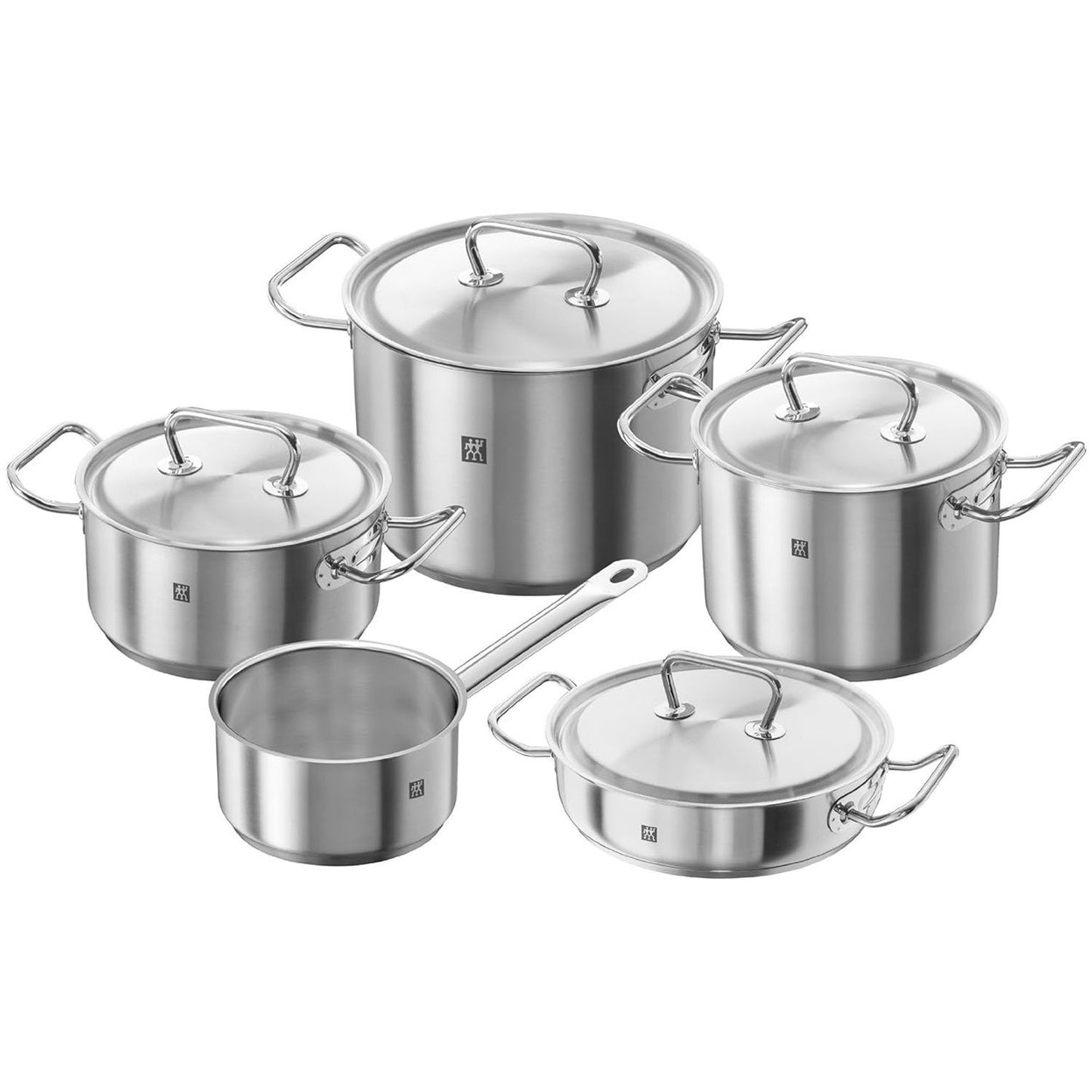 Zwilling Edelstahl Topf Set Twin Classic 5 tlg mit Schmorpfanne