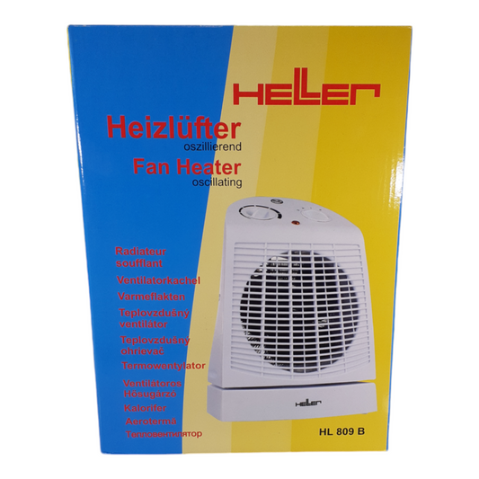 Heller Heißlüfter/Ventilator HL 809B 2000W 2 Heißstufen Lüfter