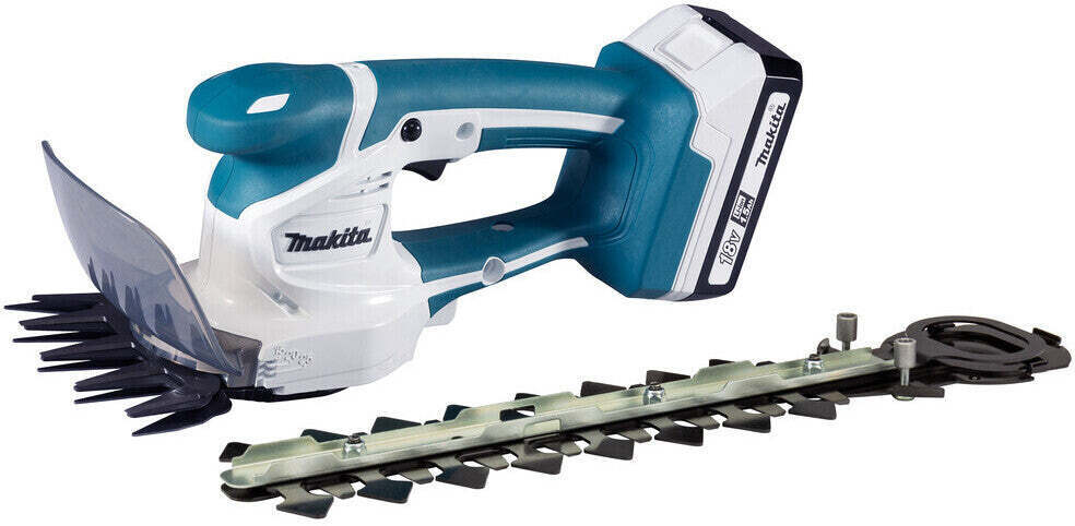 Makita Akku Grasschere UM110DWYX Heckenschere mit Akku und Schnellladegerät